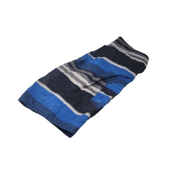 O'Neil Men's Board‎ Shorts Size 32 Blue Black Striped - Picture 1 of 6
